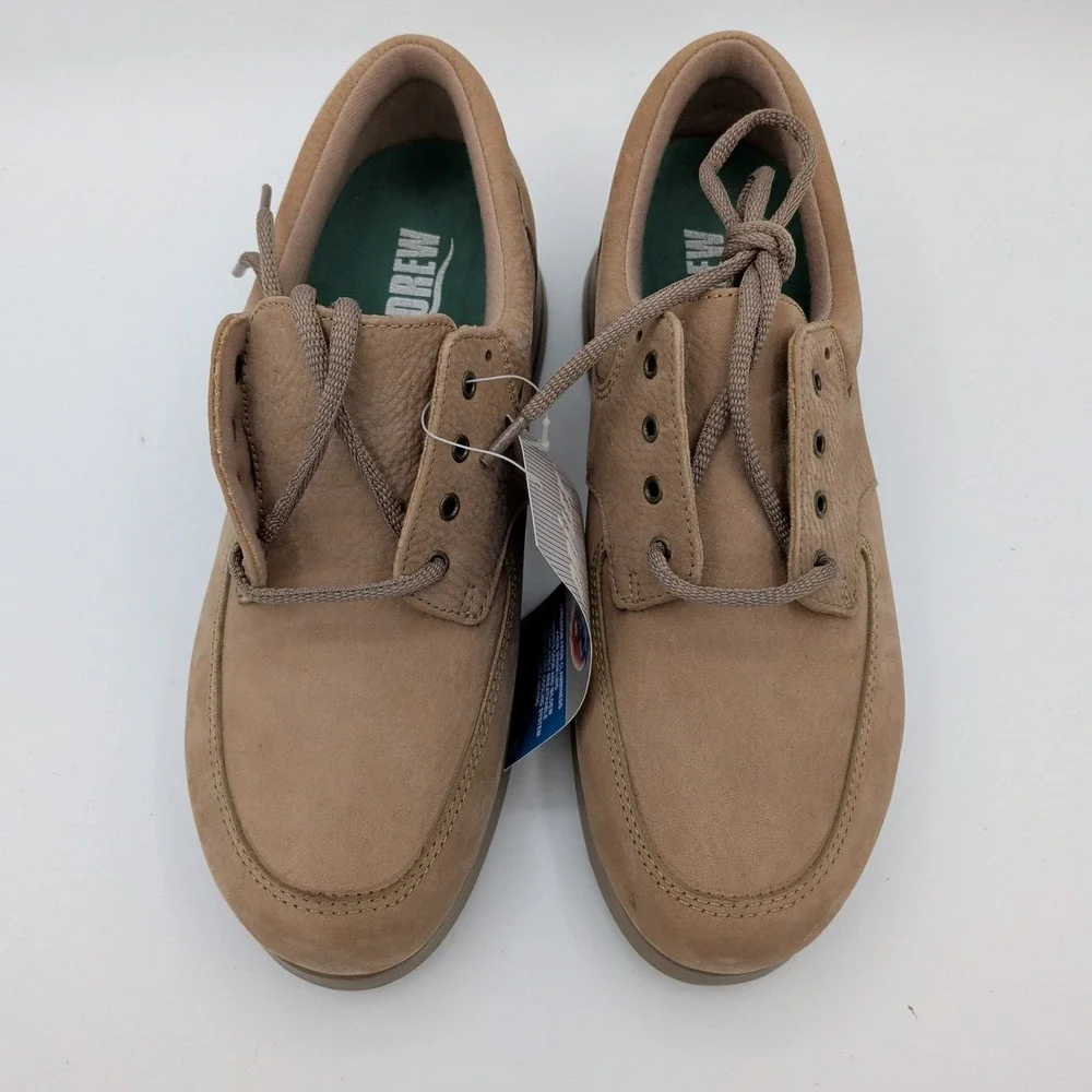 Drew Blazer Women Tan Leather Orthopedic Walking Shoes 10061-75 Size 7M NEW